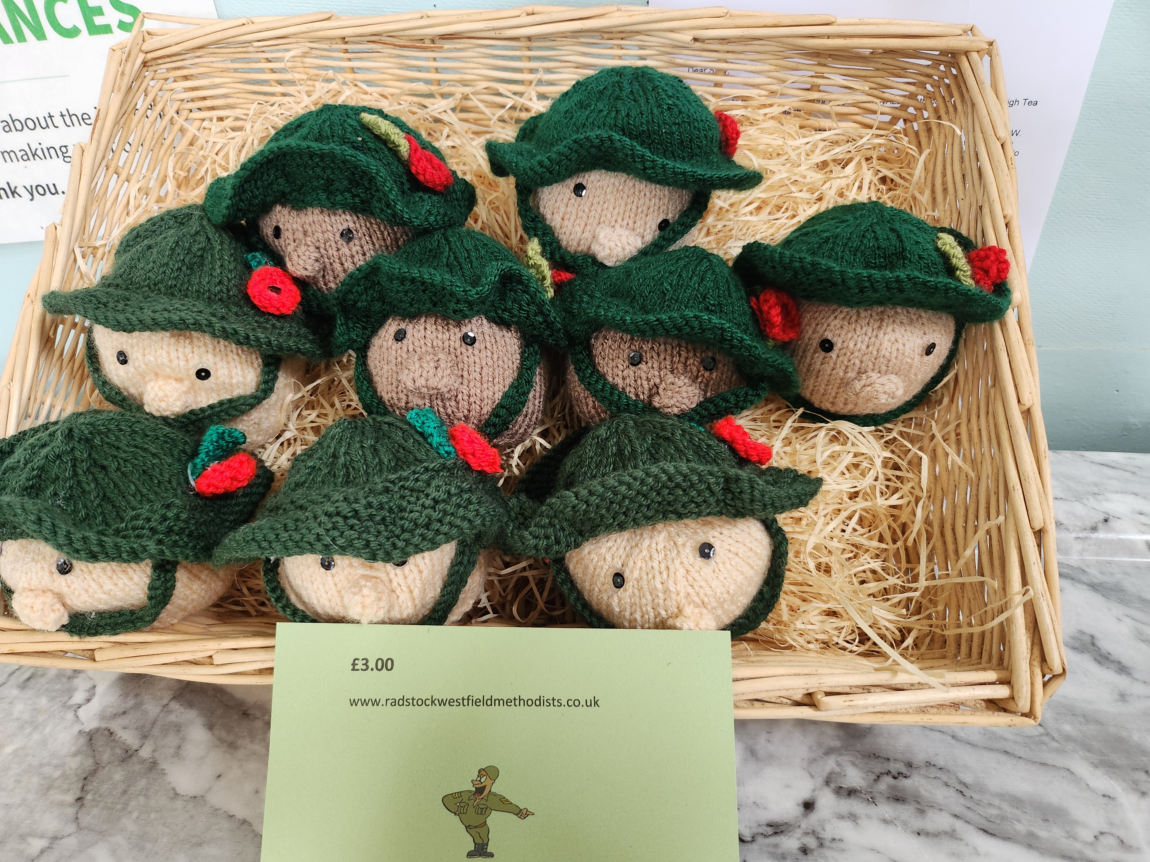 Knitted Chocolate Soldiers