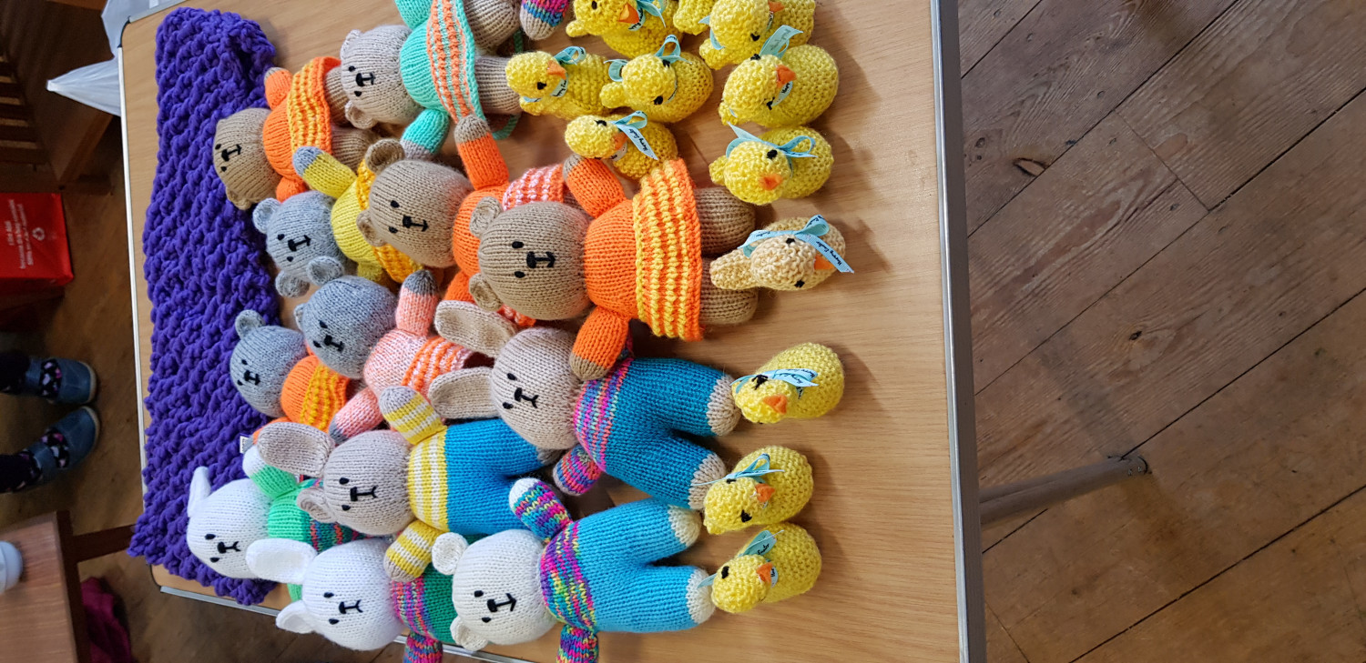 Knitted Teddies & Chicks